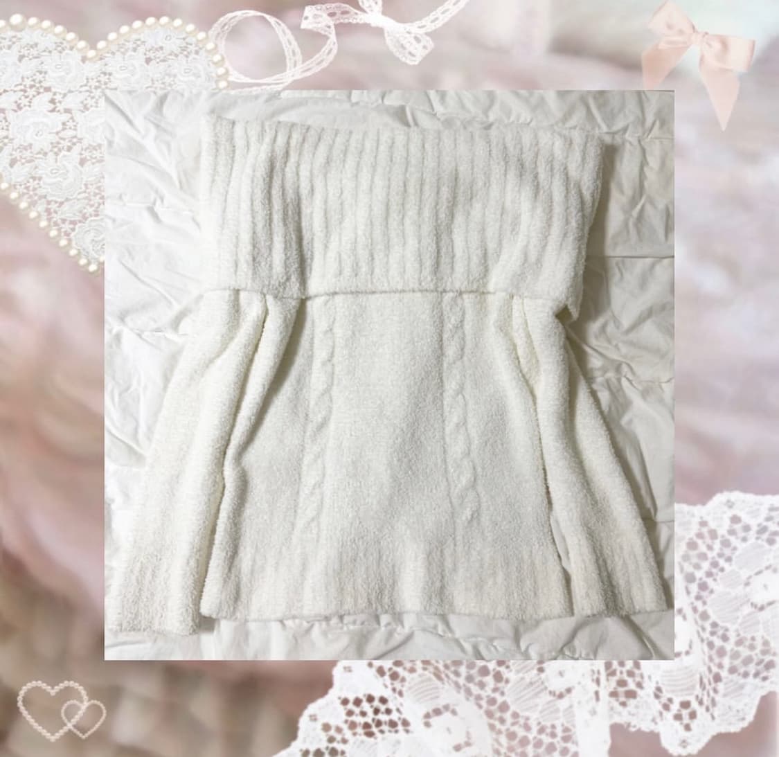 리즈리사 오프숄더 히메갸루 라떼갸루 큐롯 아가일 왕리본 딸초 핀터깔 상품이미지1