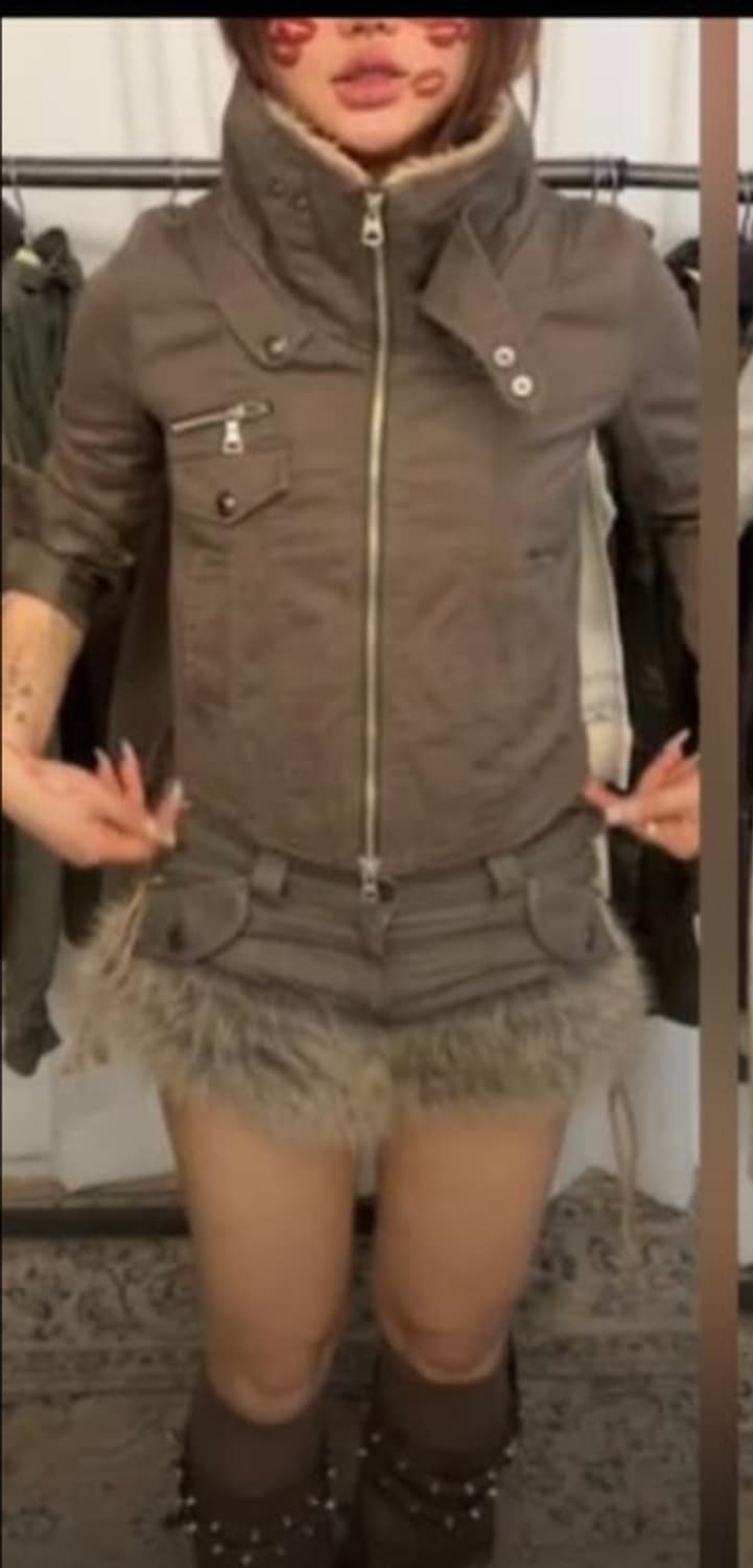 레이어룸 그런지 y2k 카키브라운자켓 야상 상품이미지1