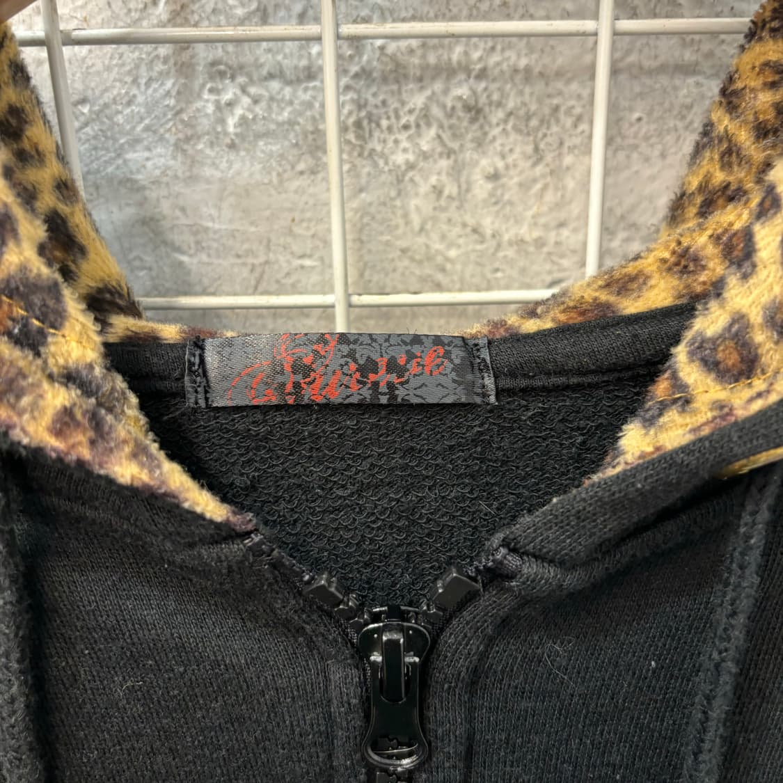재팬 빈티지 스컬 빅 프린팅 y2k 펑크 후드집업 L 상품이미지6