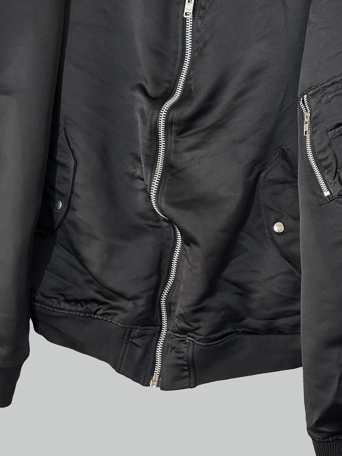 꼼데가르송 블랙 축융 폴리 ma-1 상품이미지5