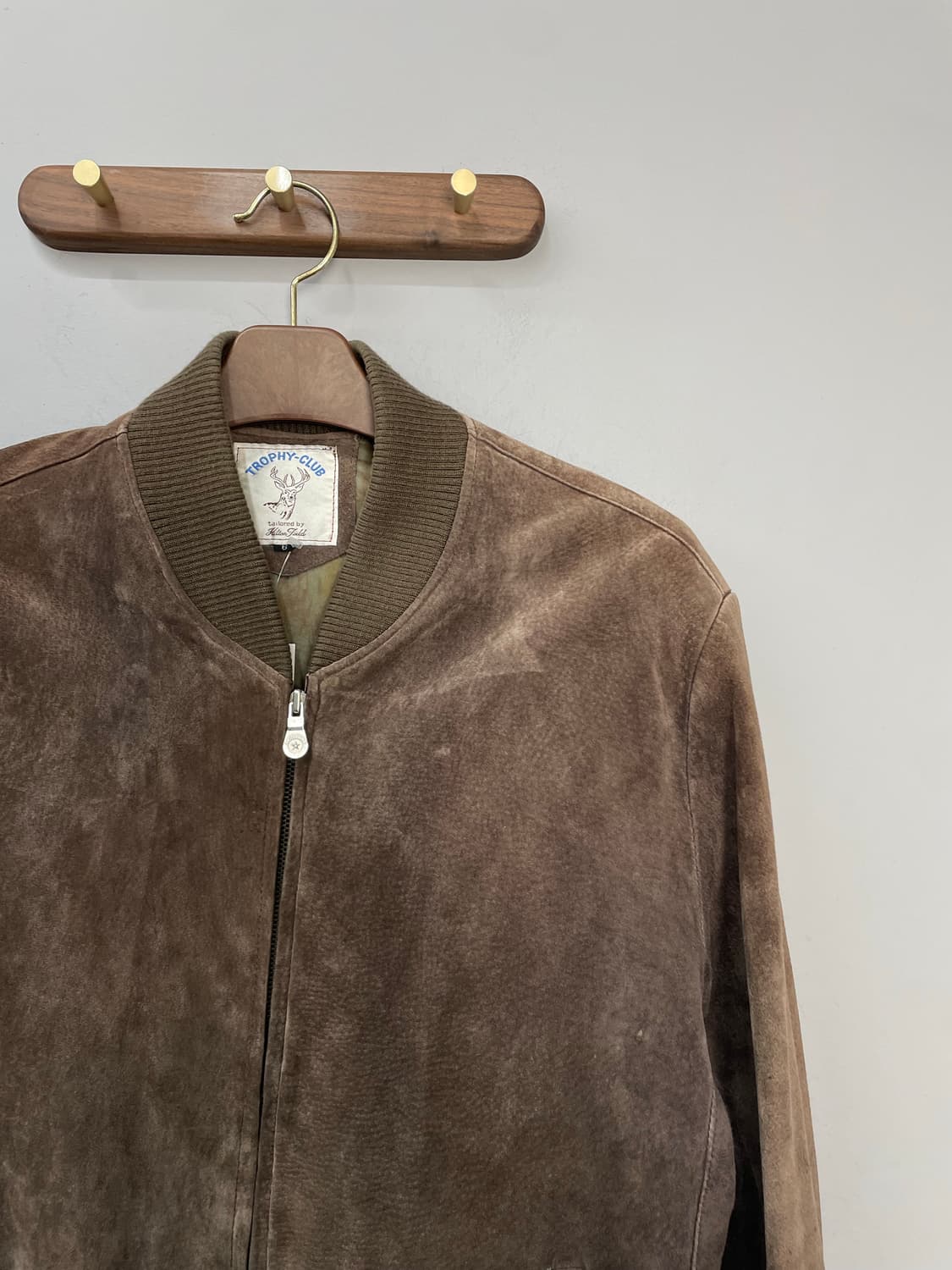 빈티지 트로피 클럽 스웨이드 봄버 자켓 H993 상품이미지3