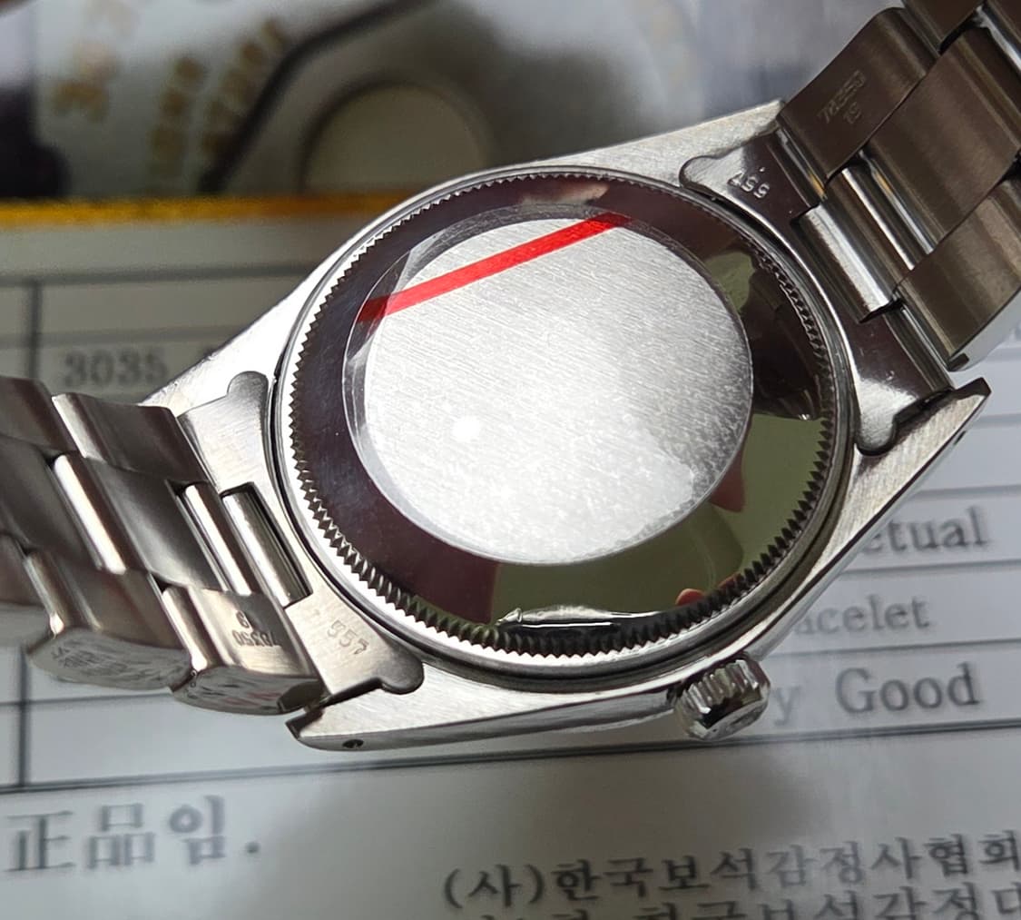 롤렉스 오이스터 퍼페츄얼 데이트 15000 오리지널 실버판 (감정서 포함 상품이미지7