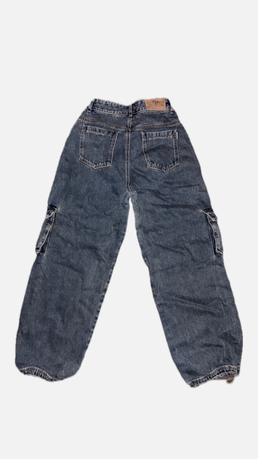 스컬프터 애시드 카고 조거 팬츠 빈티지 브라운 상품이미지2