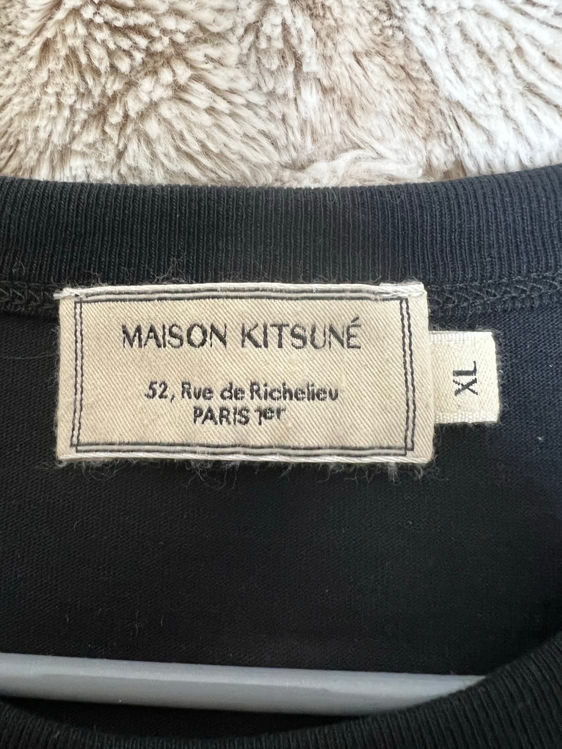 메종키츠네 반팔 블랙 xl 상품이미지2