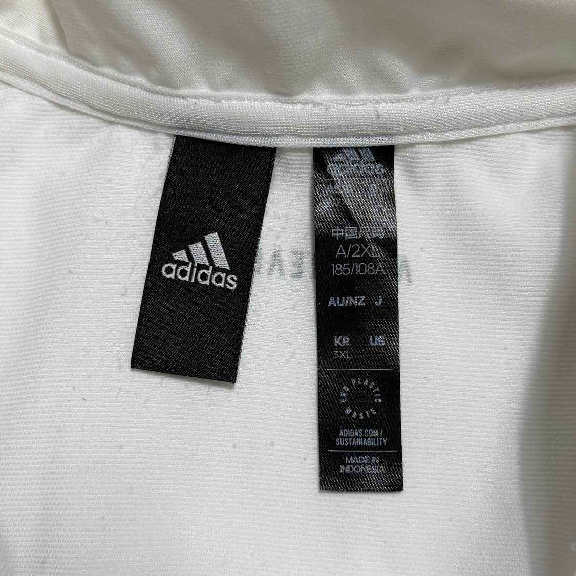 3XL 아디다스 화이트 트랙 자켓 상품이미지4