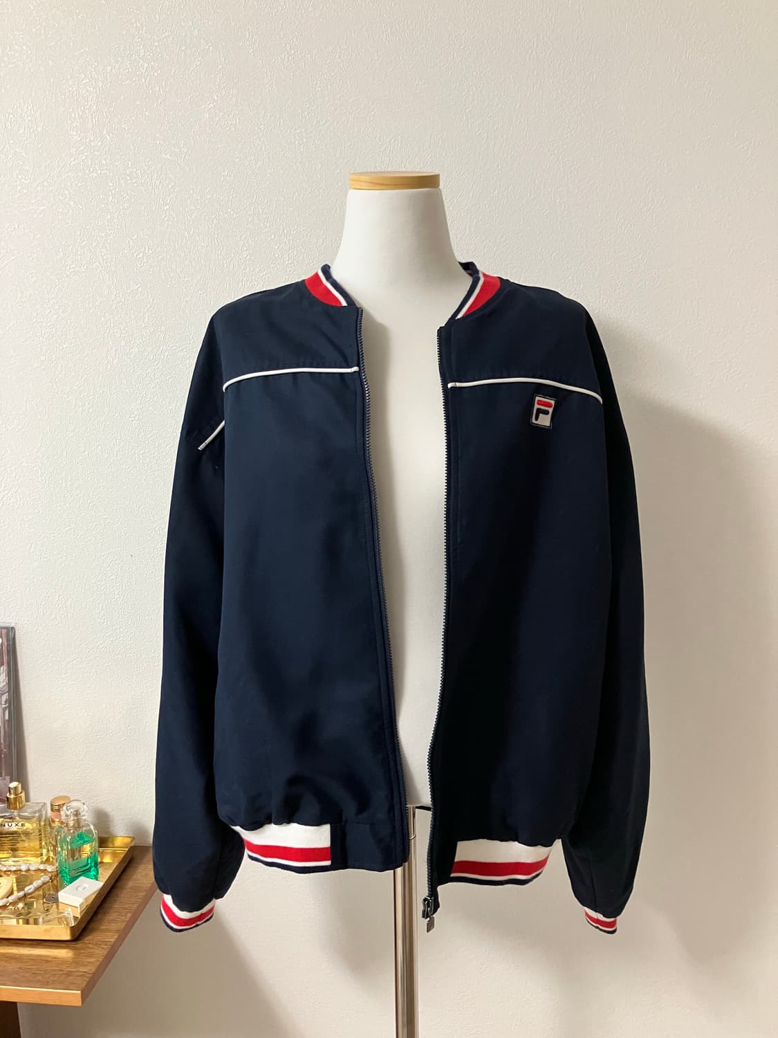 Fila 휠라 네이비 레드 배색 올드스쿨 자켓 상품이미지5