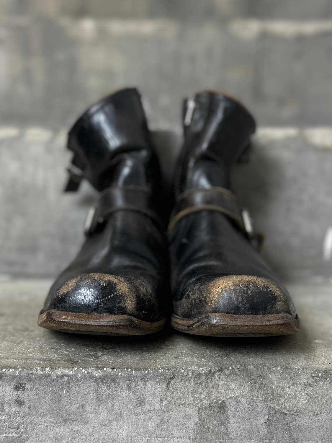 00's FRYE 스퀘어토 엔지니어 부츠 빈티지 바이커 부츠 상품이미지6