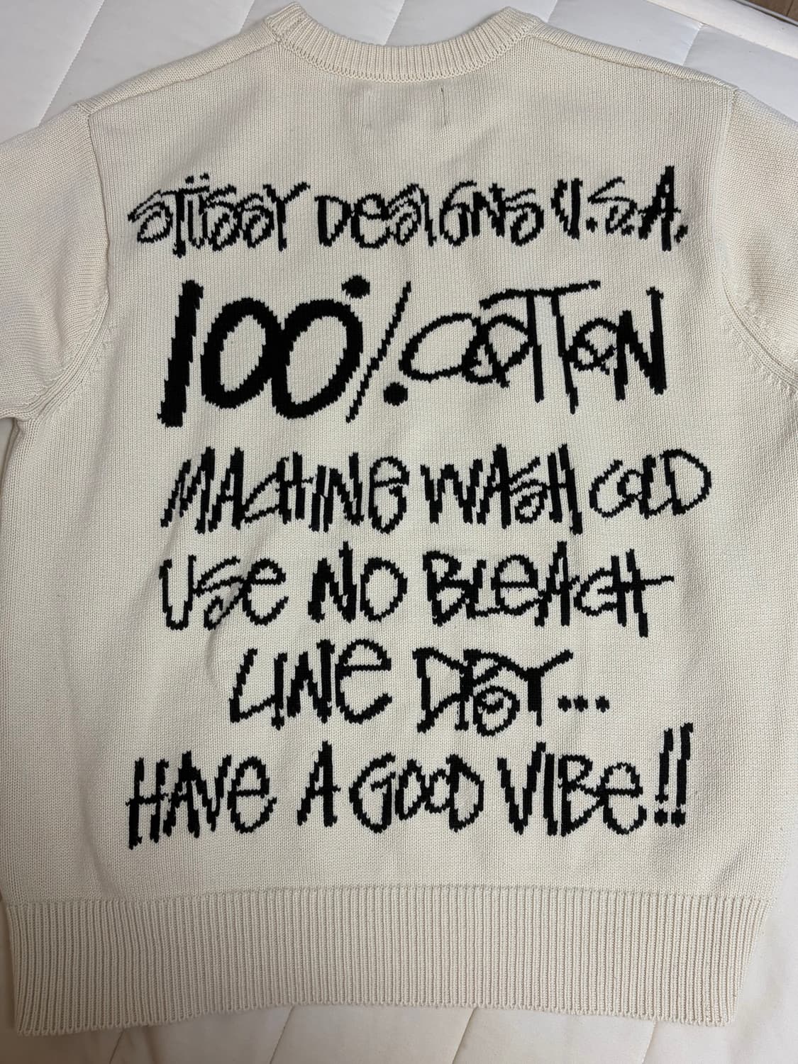 스투시 케어라벨 니트 S 상품이미지3