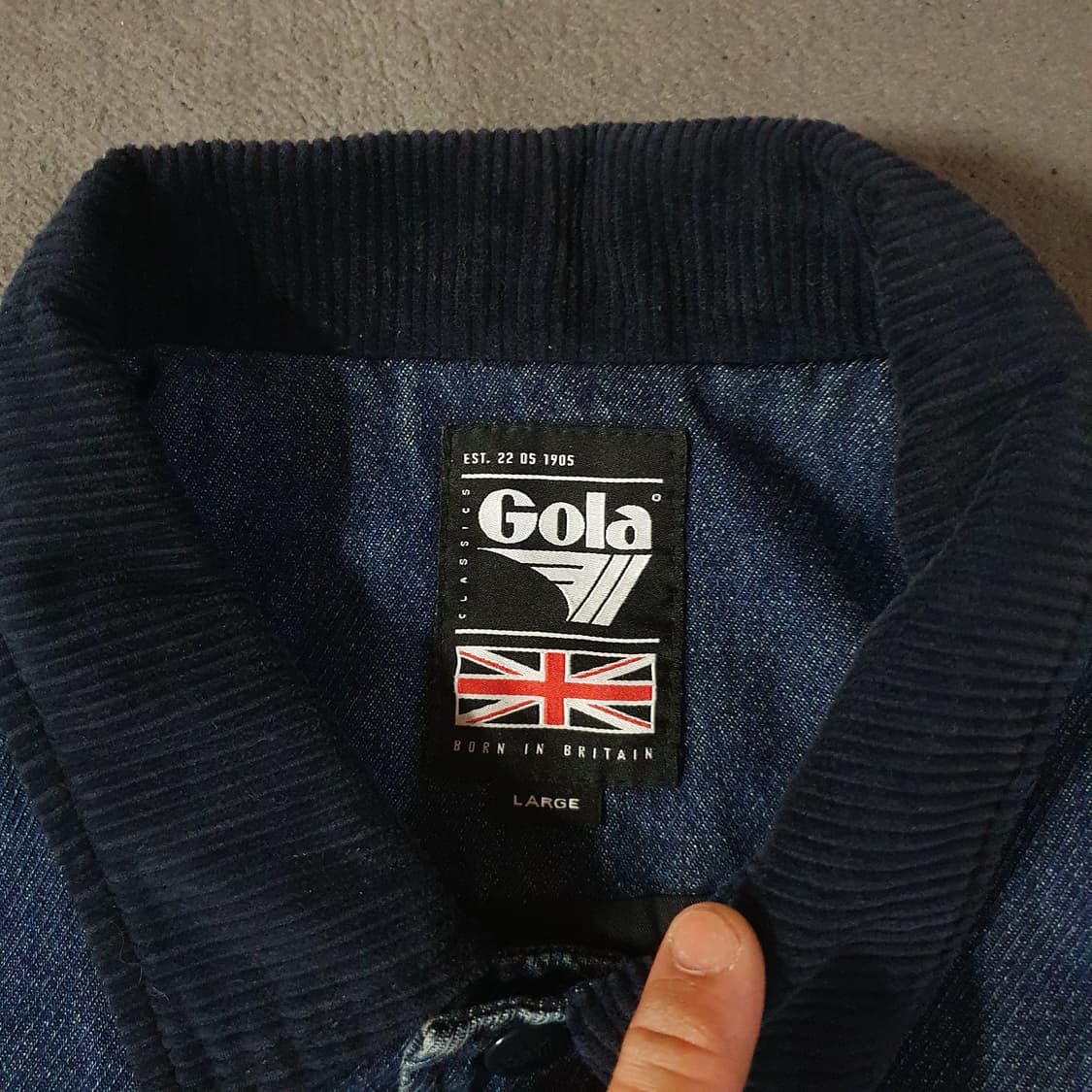 GOLA 골라 코듀로이 데님 자켓 L 상품이미지7