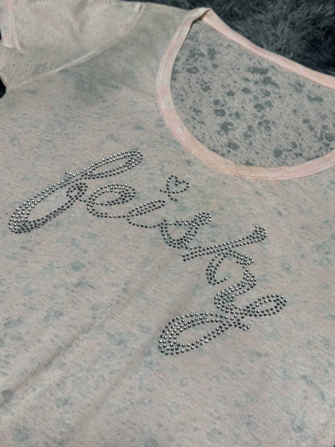 Vkei 스타일 스톤 반팔티 상품이미지3