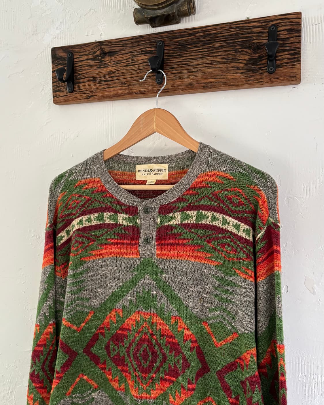 Polo Denim&Supply 데님앤서플라이 나바호패턴 헨리넥 슬리브 상품이미지1