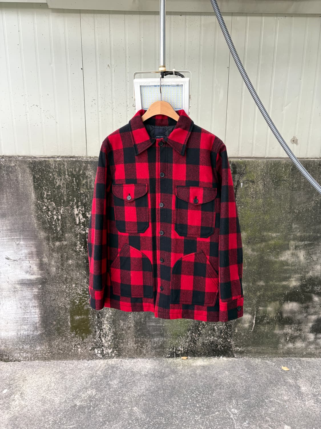 글로벌워크 버팔러 타탄 체크 헌팅자켓 상품이미지1