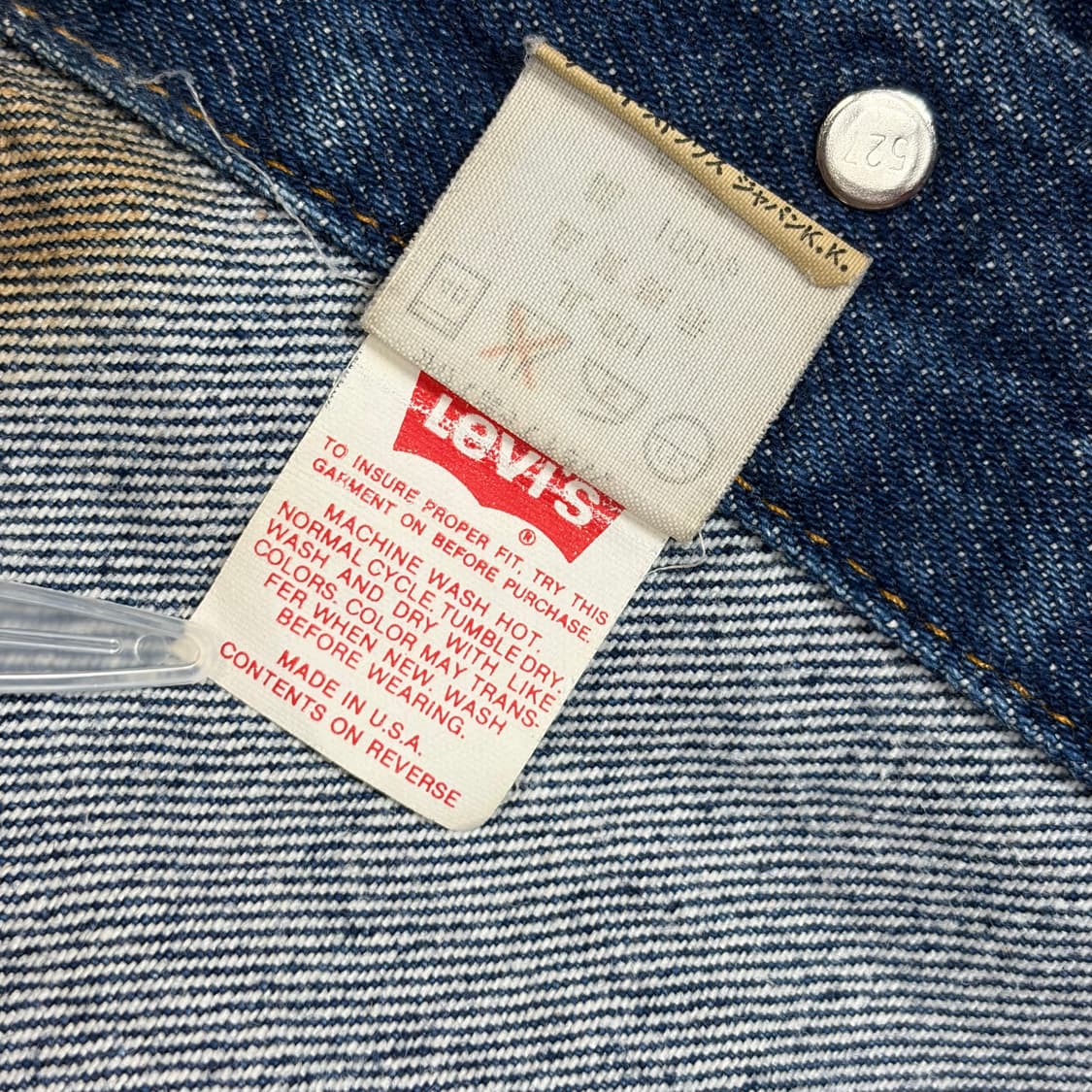 90s 리바이스 데님 트러커 청자켓 상품이미지8