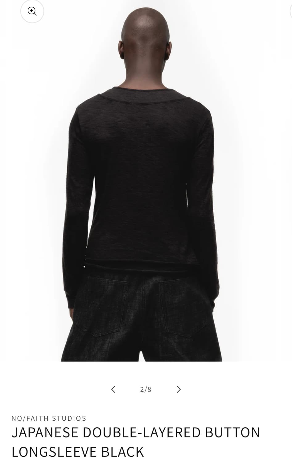 노페이스 스튜디오 재패니즈 더블 레이어 버튼 롱슬리브 상품이미지2