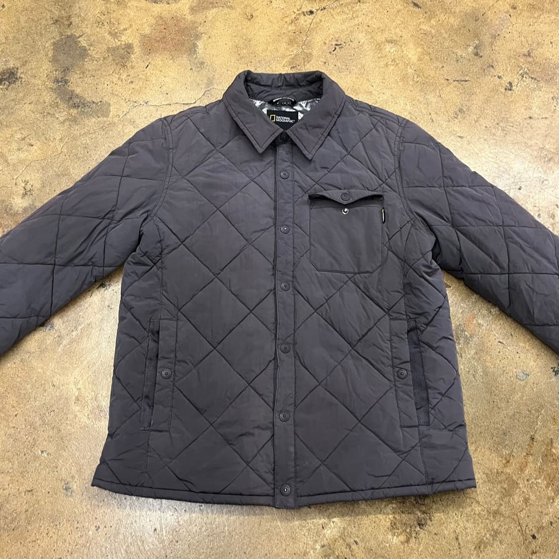[정품/L] 내셔널지오그래픽 다이아 퀼팅 경량 패딩 자켓 b16 상품이미지3