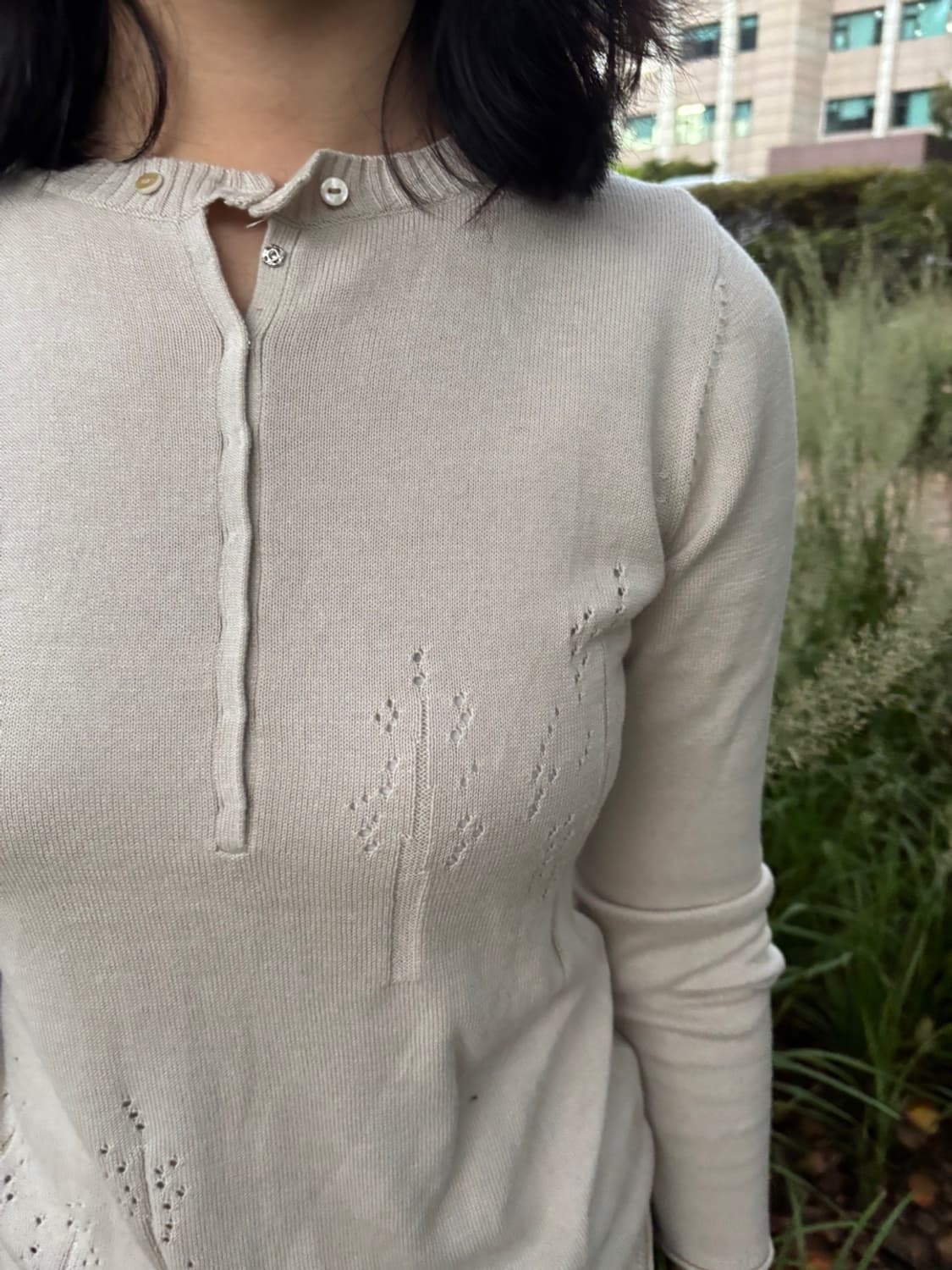 Beige Punching Knit 상품이미지2