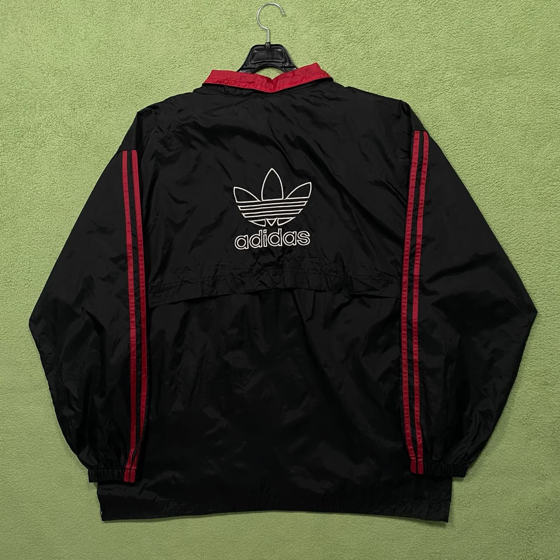 아디다스 00's 올드스쿨 후면 빅로고 반집업 우븐 상품이미지4