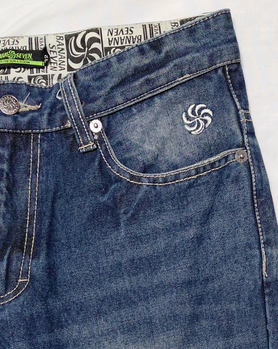[32] BANANA SEVEN 빅로고 빈티지 데님 팬츠 상품이미지4