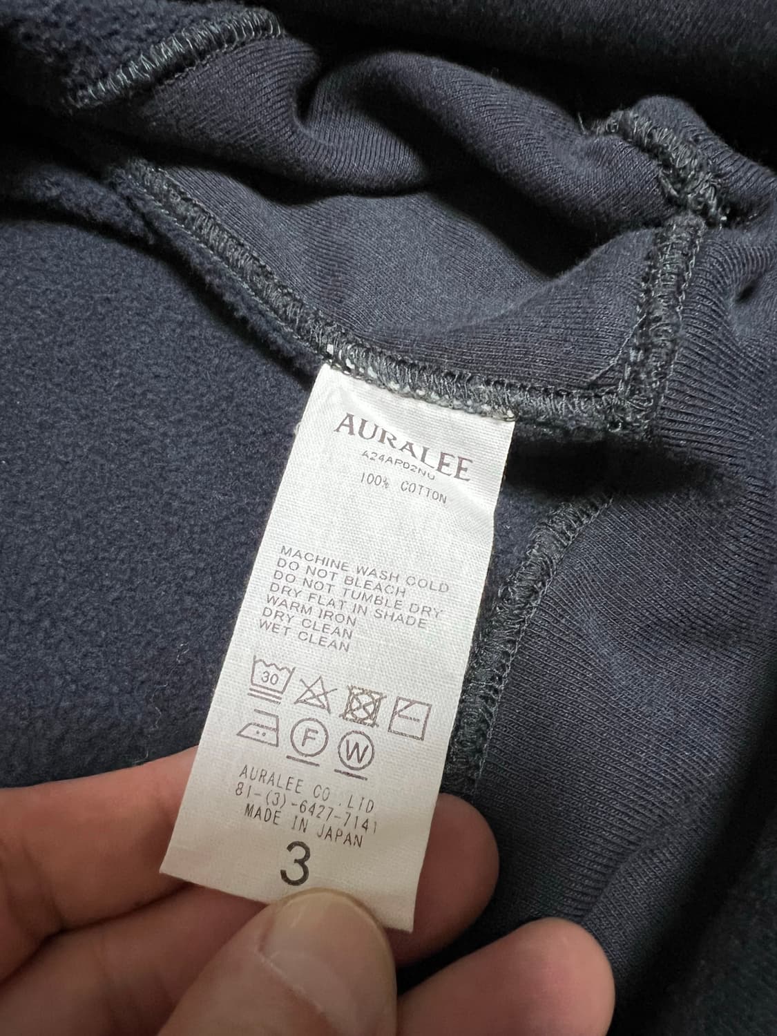 오라리 CUT AND SEWN 스웻셔츠 상품이미지4