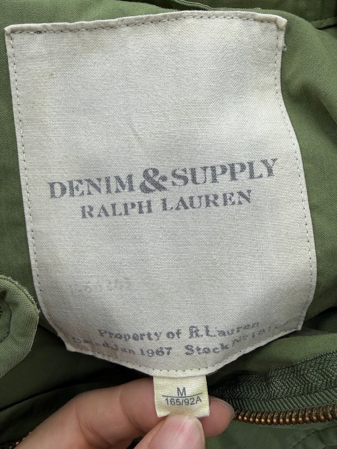 데님 앤 서플라이 랄프로렌 R.Lauren 필드 자켓 야상 점퍼 그린 상품이미지6