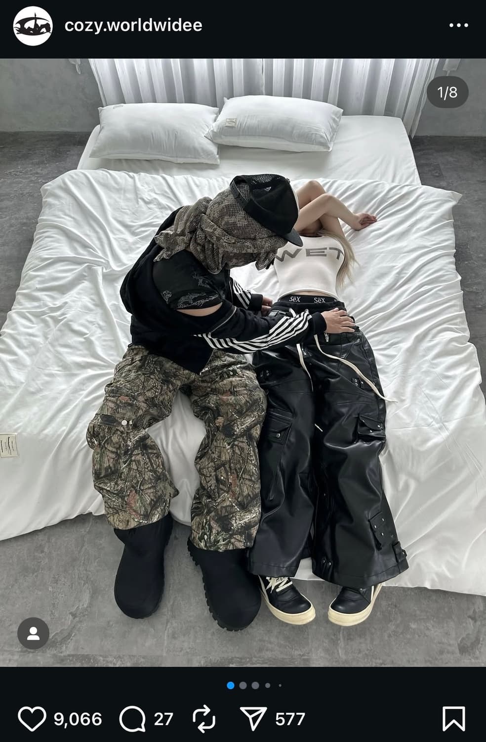 COZYWORLDWIDE 레더카고팬츠 코지월드와이드 상품이미지1