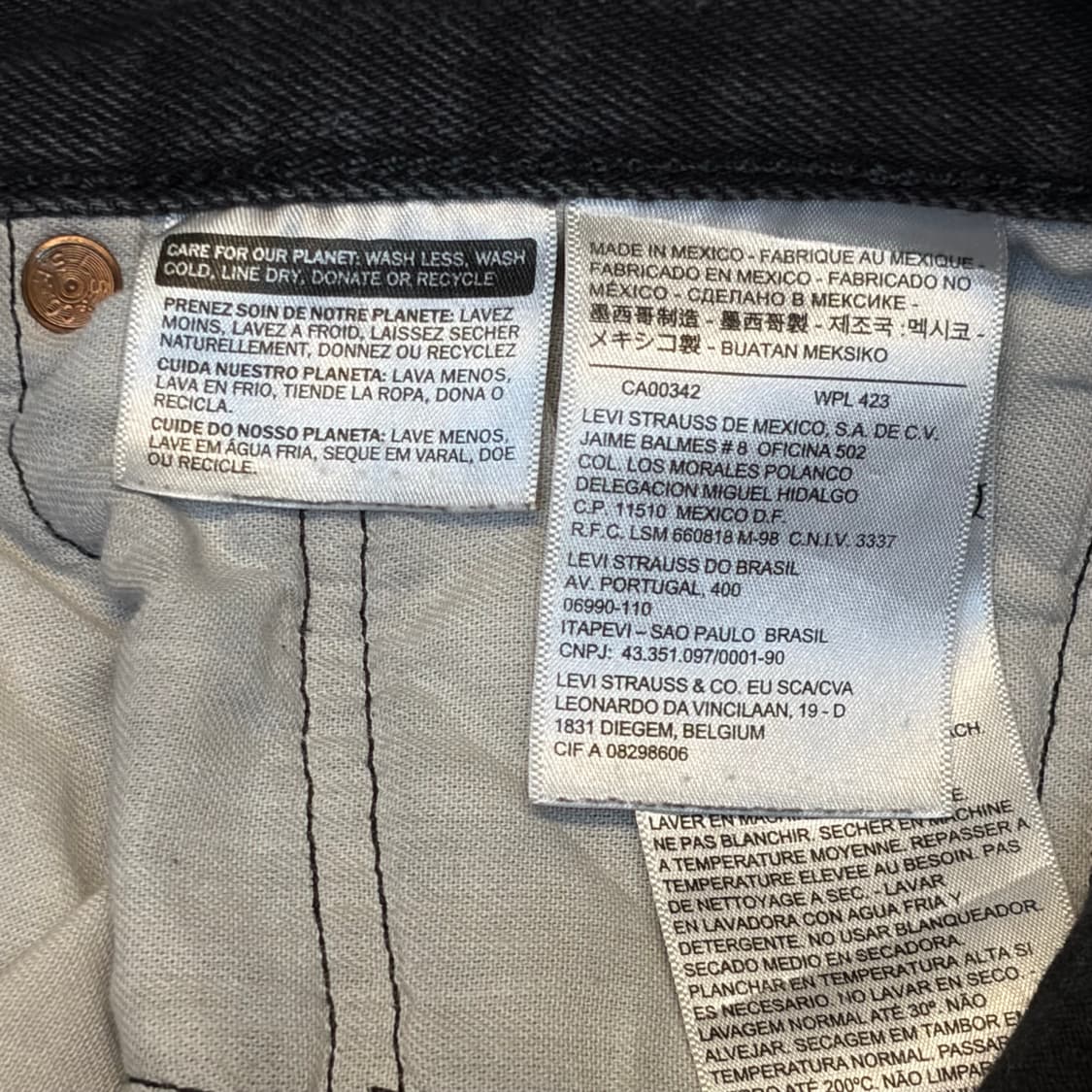 미국 빈티지 리바이스 501 블랙진 청바지 상품이미지9