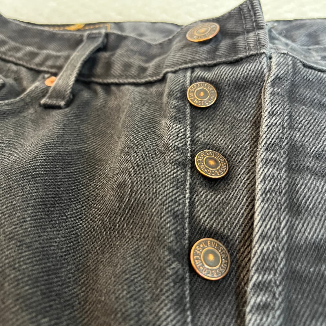 90s 리바이스 흑청 오렌지탭 Made in U.K. 1996년 12월 상품이미지6