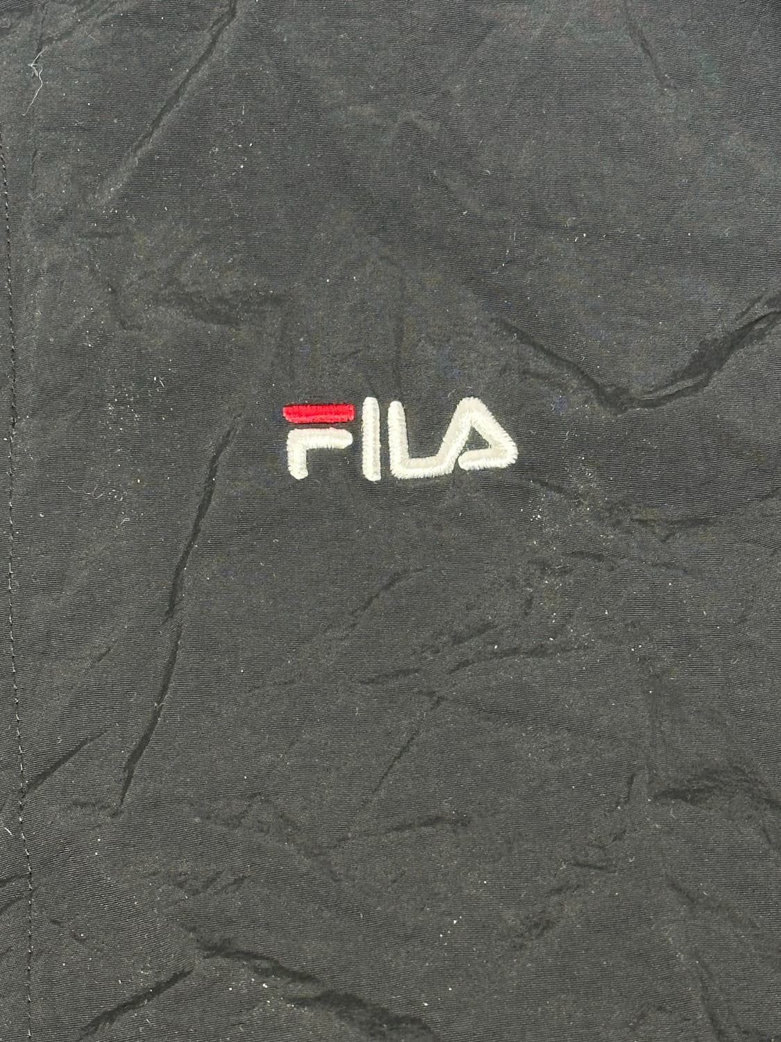 휠라 블랙 빅 로고 바람막이 자켓  상품이미지8