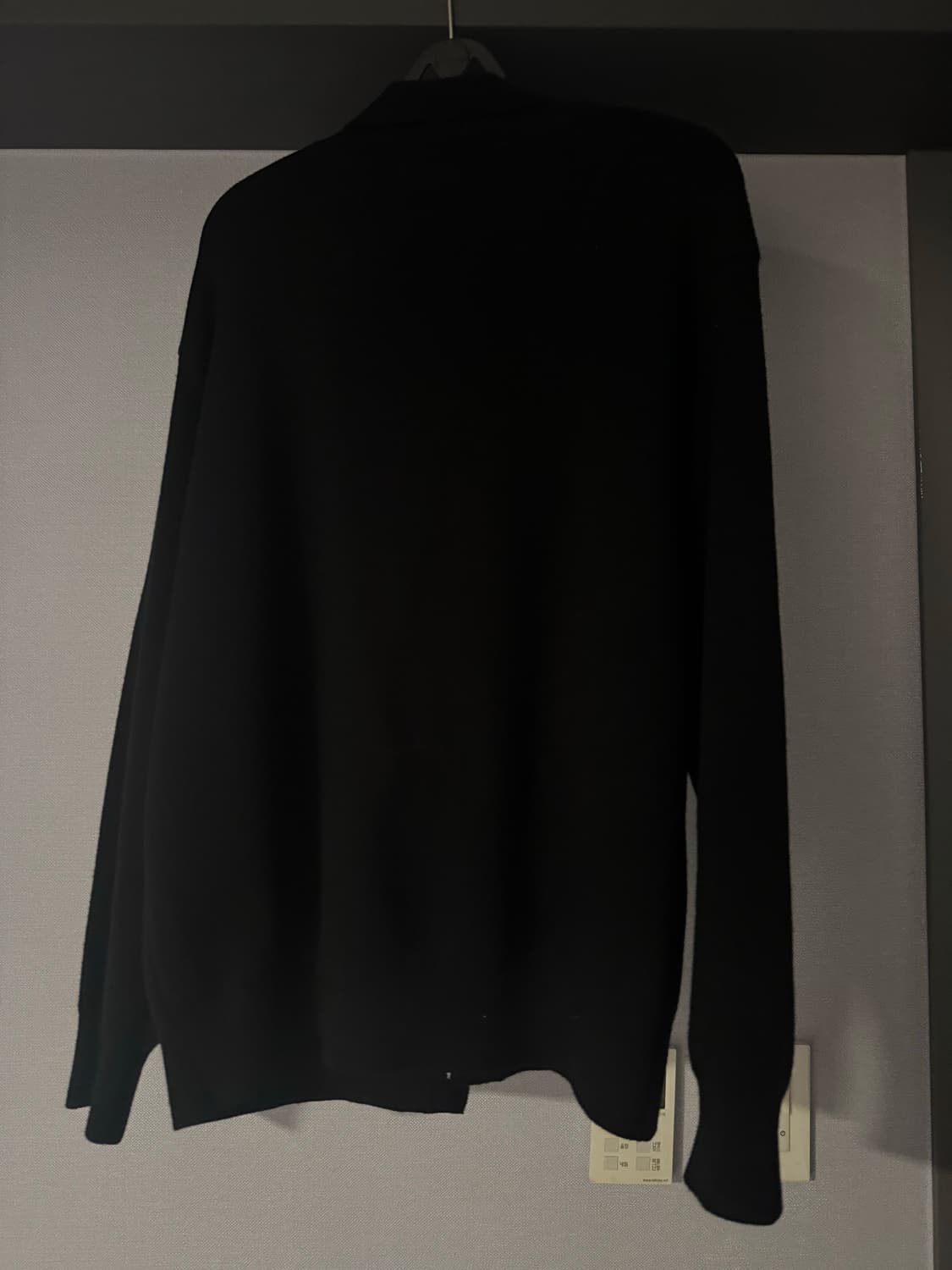모마디자인 울 실크 가디건 black 48size 상품이미지3