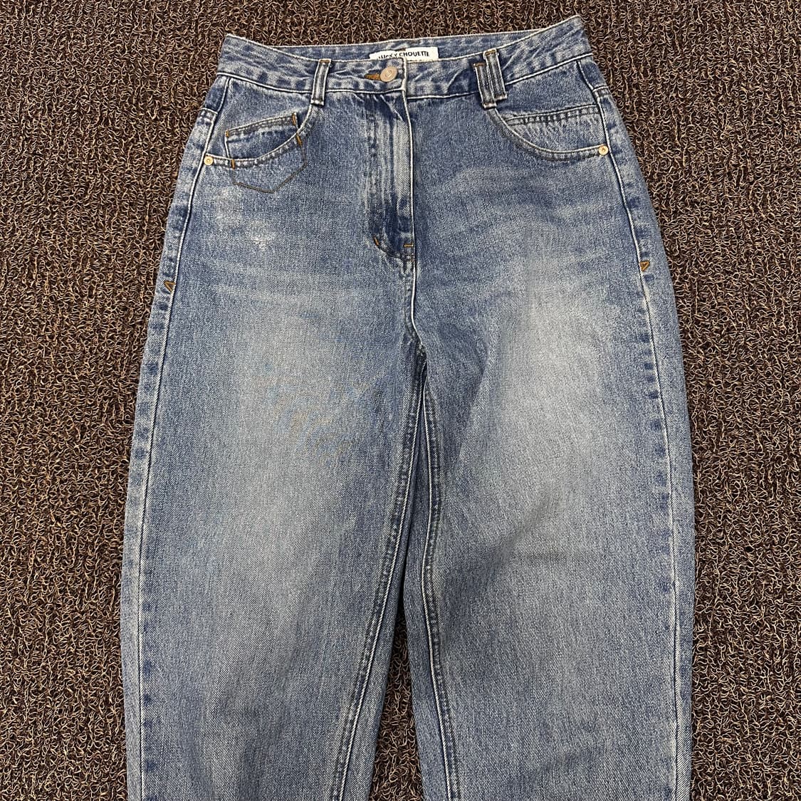 럭키슈에뜨 여성 데님 연청 청바지 팬츠 36사이즈 상품이미지2