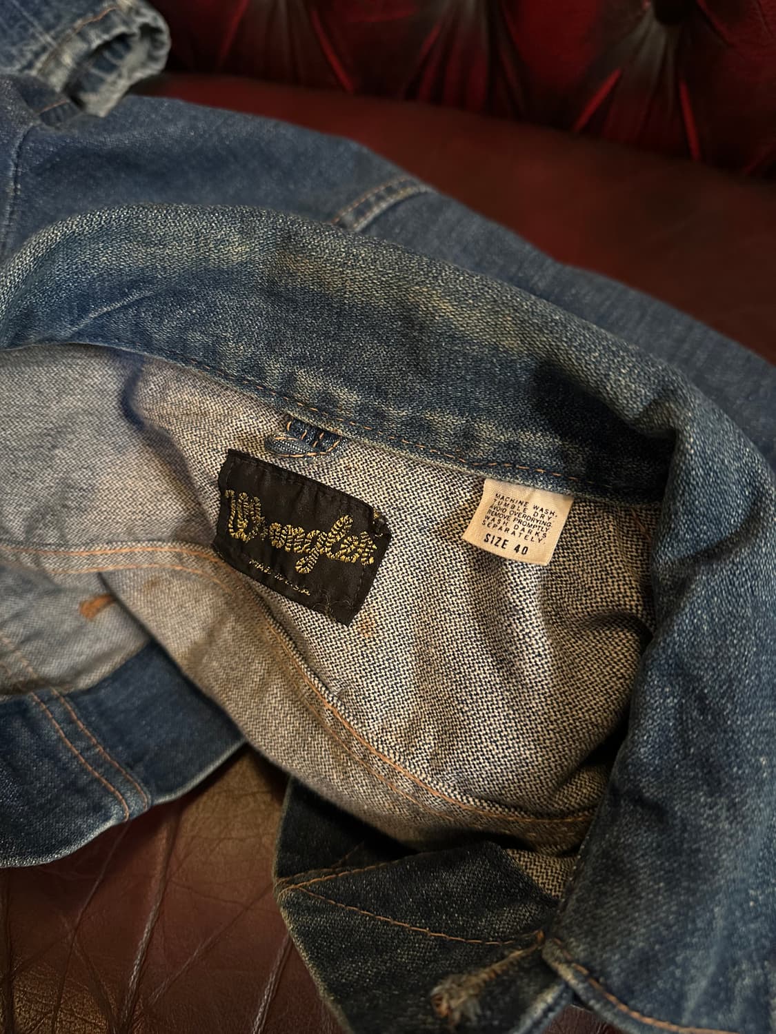 70s USA 빈티지 랭글러 126MJ 데님 자켓 상품이미지8