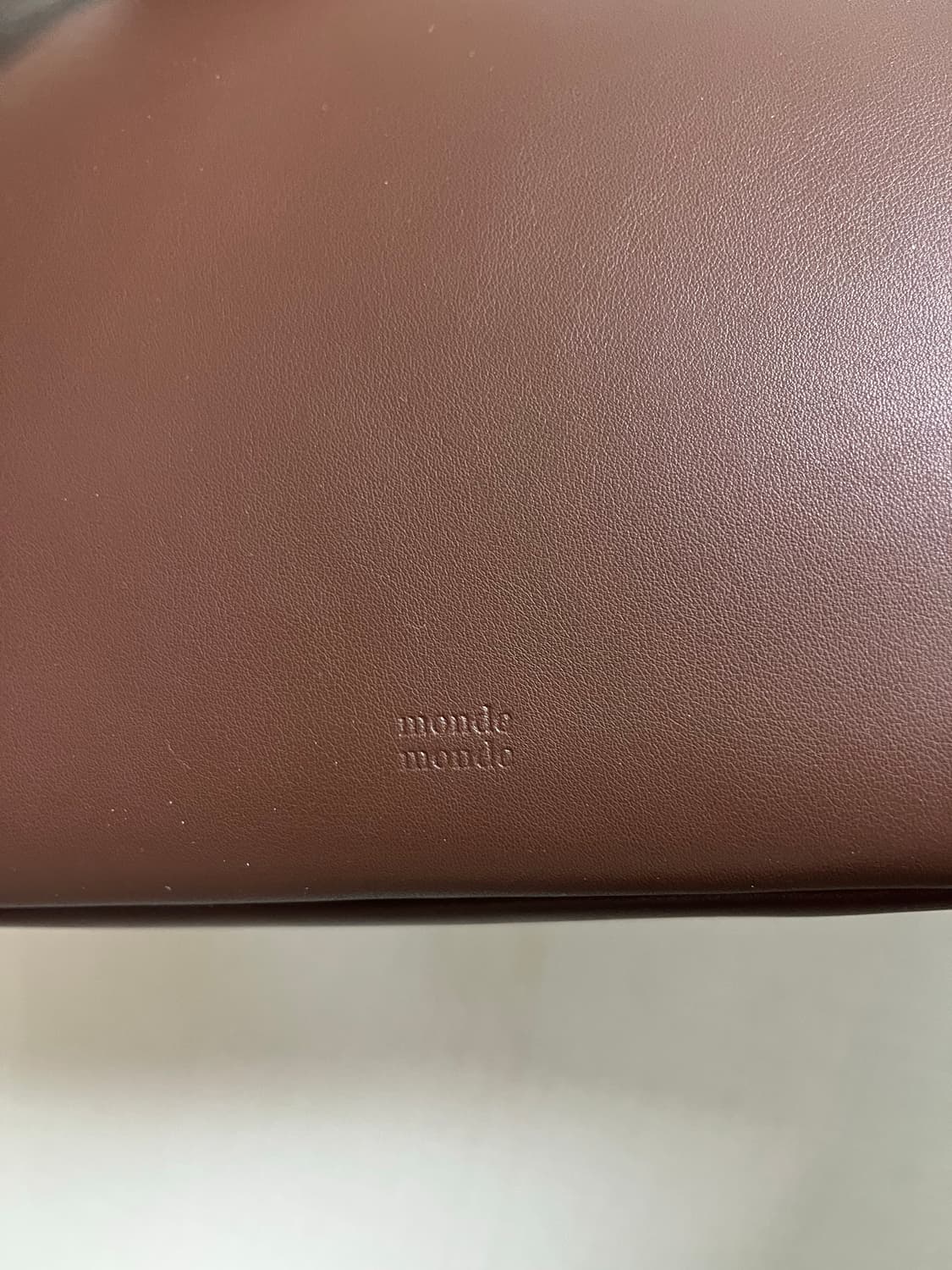 (최종가) 몽드몽드 폴더백 브라운 새상품 상품이미지8