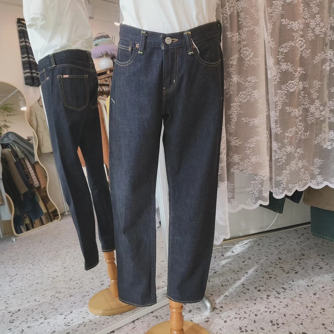 RNA 스티치 생지 데님팬츠 상품이미지6