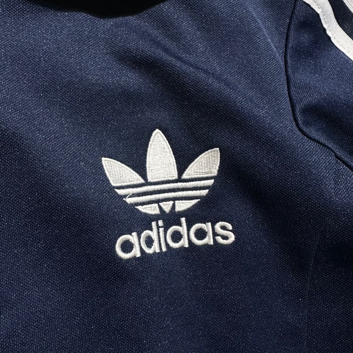 아디다스 로고 파이어버드 트랙탑 자켓 네이비 상품이미지3