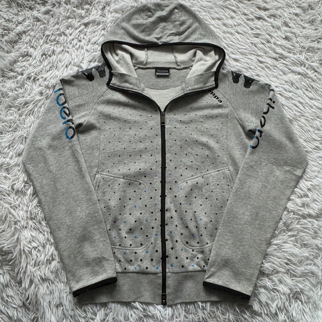 KAPPA 일본빈티지 땡땡이 후드집업 카파 땡땡이후드집업 M 95 상품이미지2