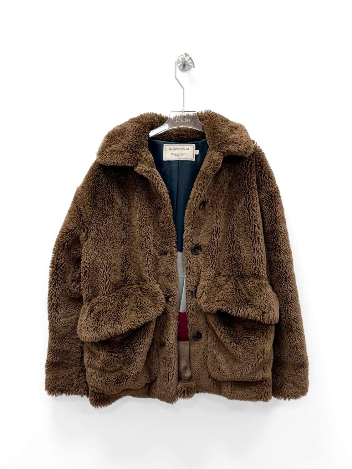 메종 키츠네 제니 브라운 퍼 자켓 상품이미지6