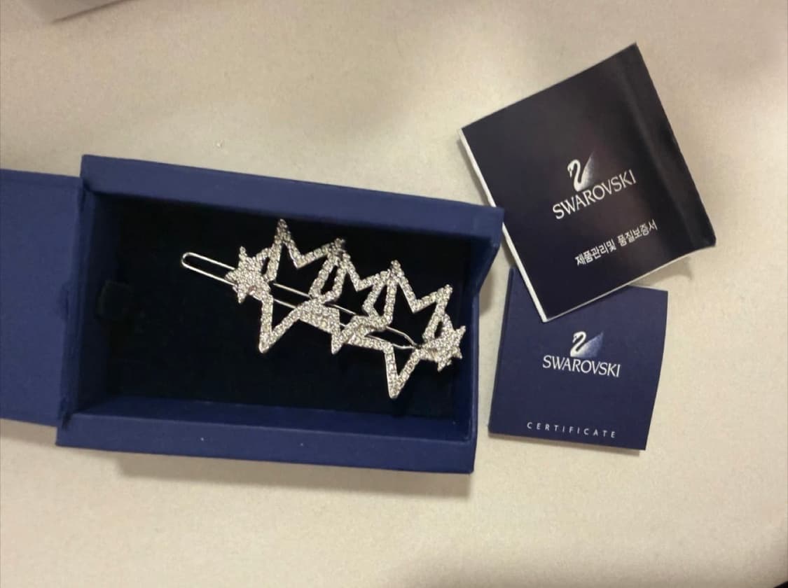스와로브스키 별 헤어핀 상품이미지1
