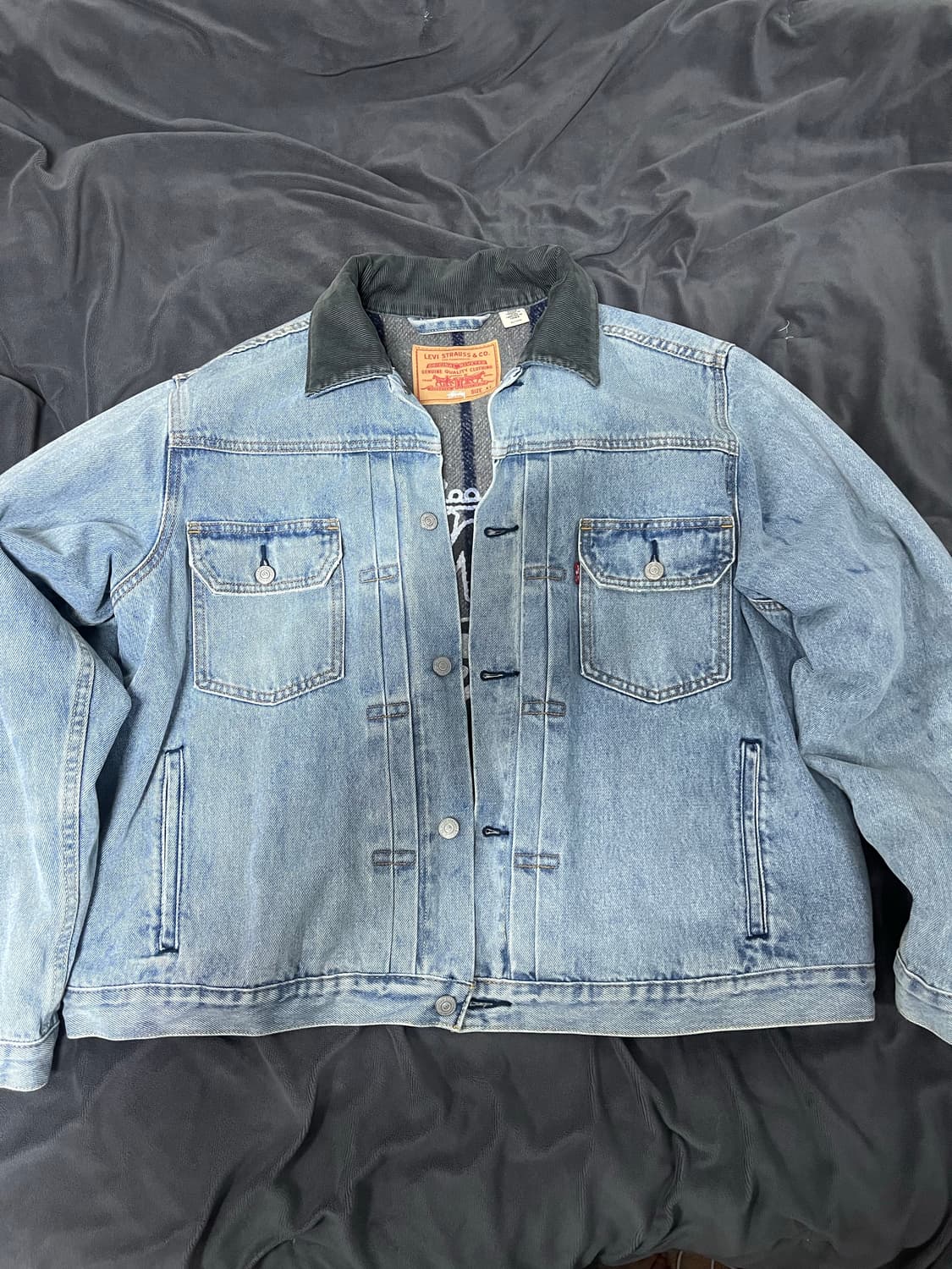 스투시 리바이스 청자켓 xl 상품이미지1