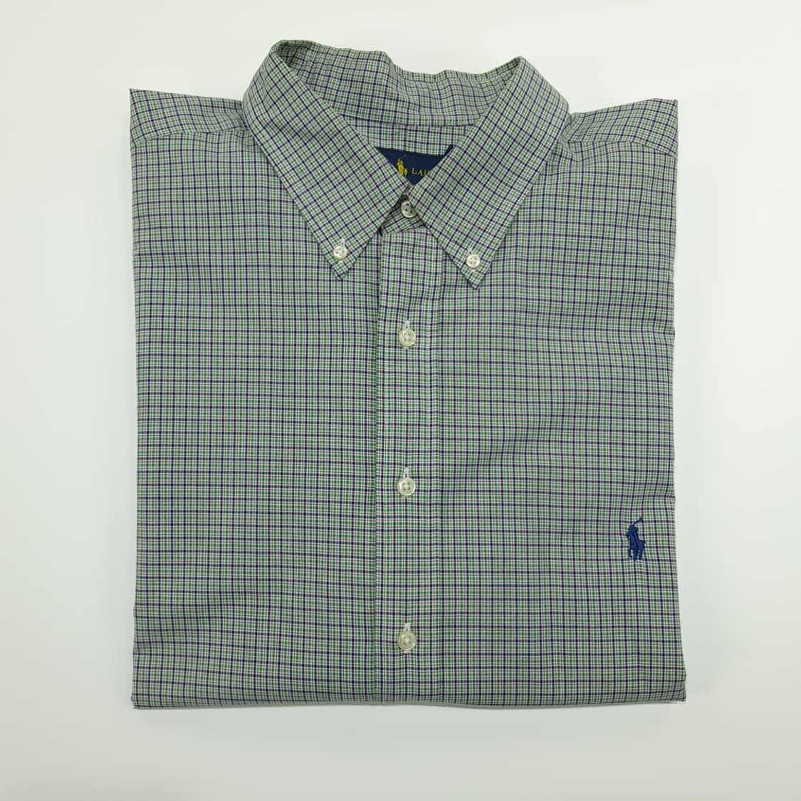 CN784 2XB 폴로 랄프로렌 그린 스몰타탄체크 긴팔 셔츠 남방 상품이미지8
