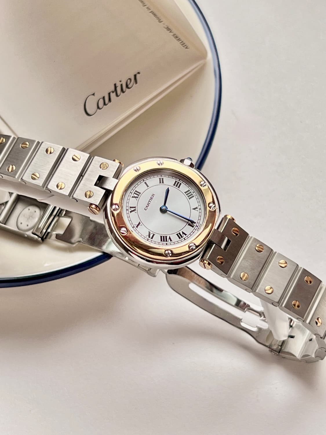 CARTIER  까르띠에 산토스  골드 콤비 여성 시계 상품이미지1