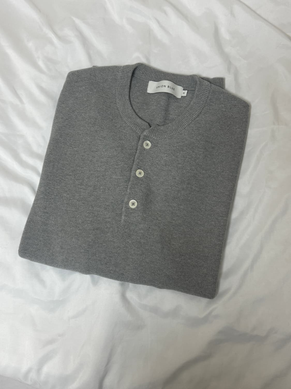 유니온블루 하드트위스트 헨리넥 M 판매 상품이미지1