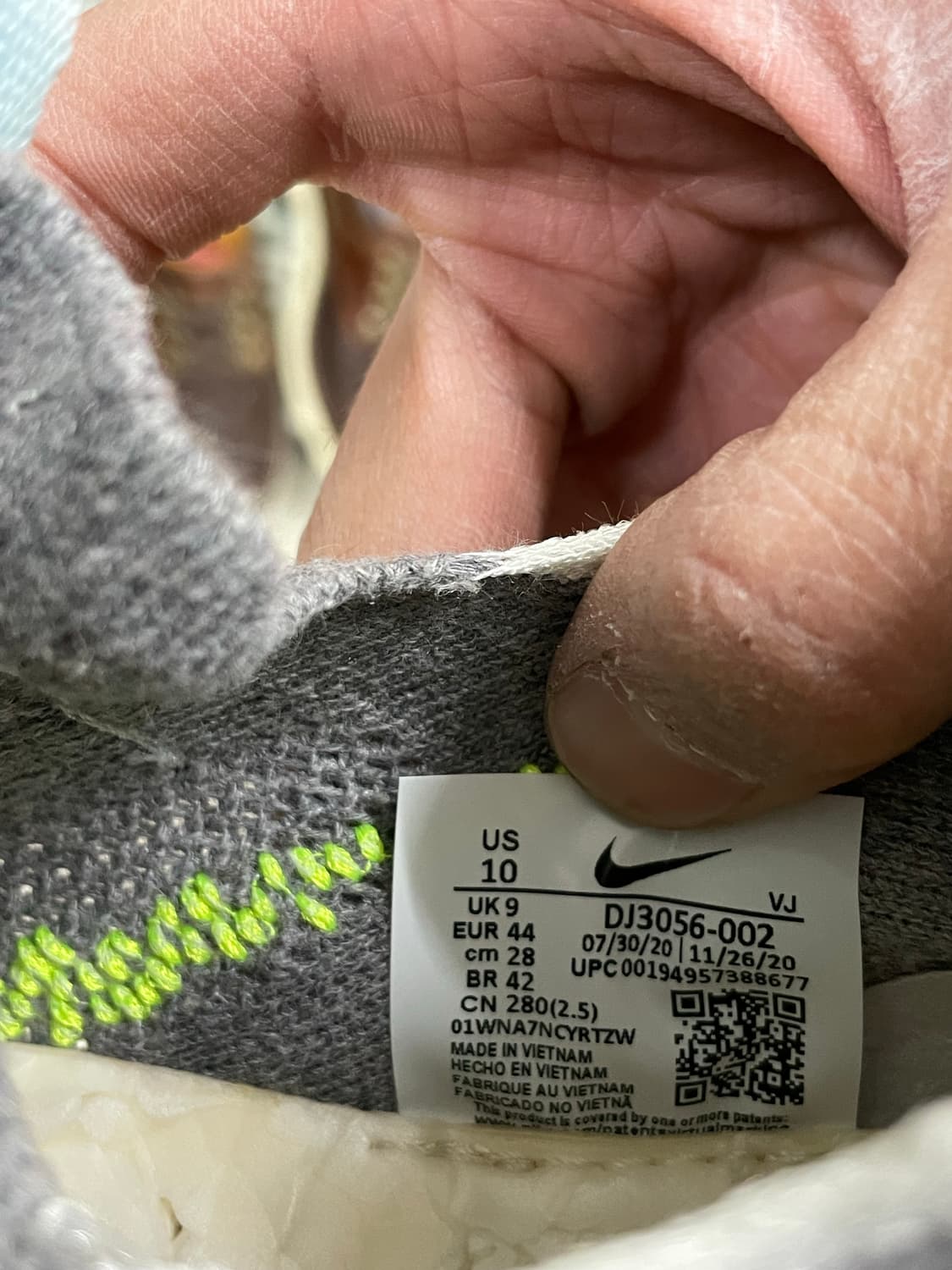 나이키 스페이스 히피 01 그레이 볼트 280 상품이미지7