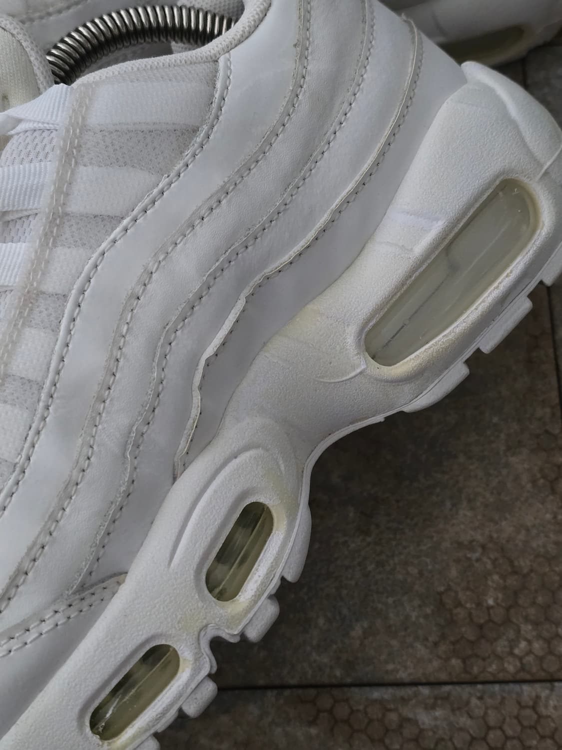(225)나이키 에어맥스 95 트리플 화이트 상품이미지7