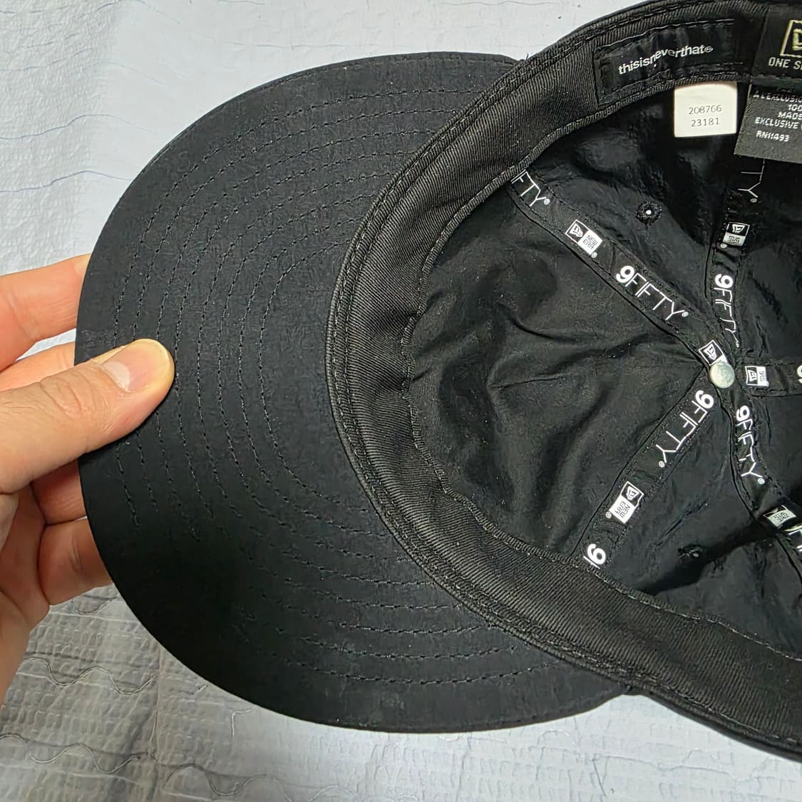 디스이즈네버댓 X 뉴에라 뉴욕양키스 레트로 크라운 캡 블랙 상품이미지6