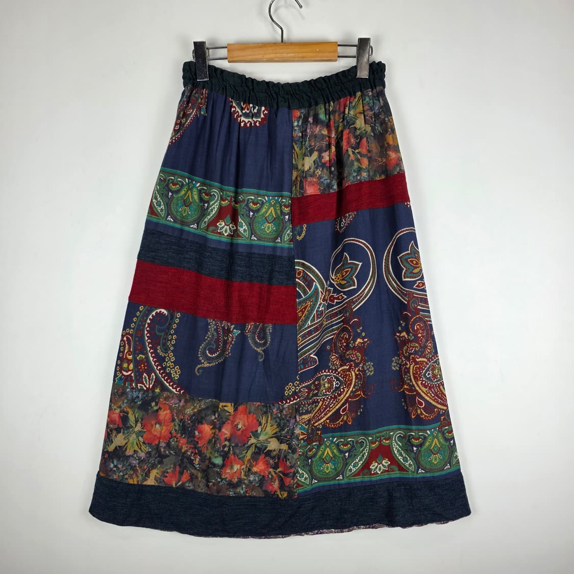 jean nassaus california 보헤미안 패치워크 롱스커트 상품이미지4