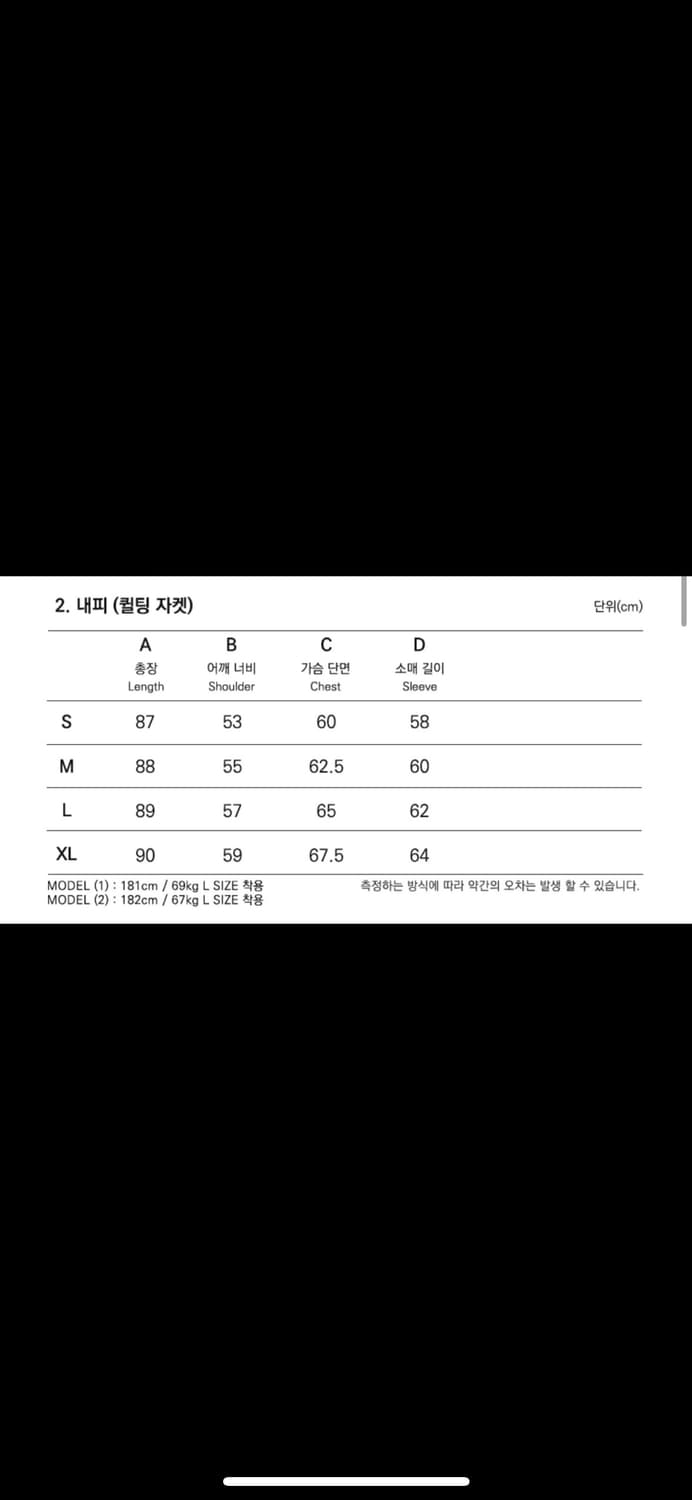프리즘웍스 피쉬테일 내피(퀄팅자켓) 팝니다 상품이미지2