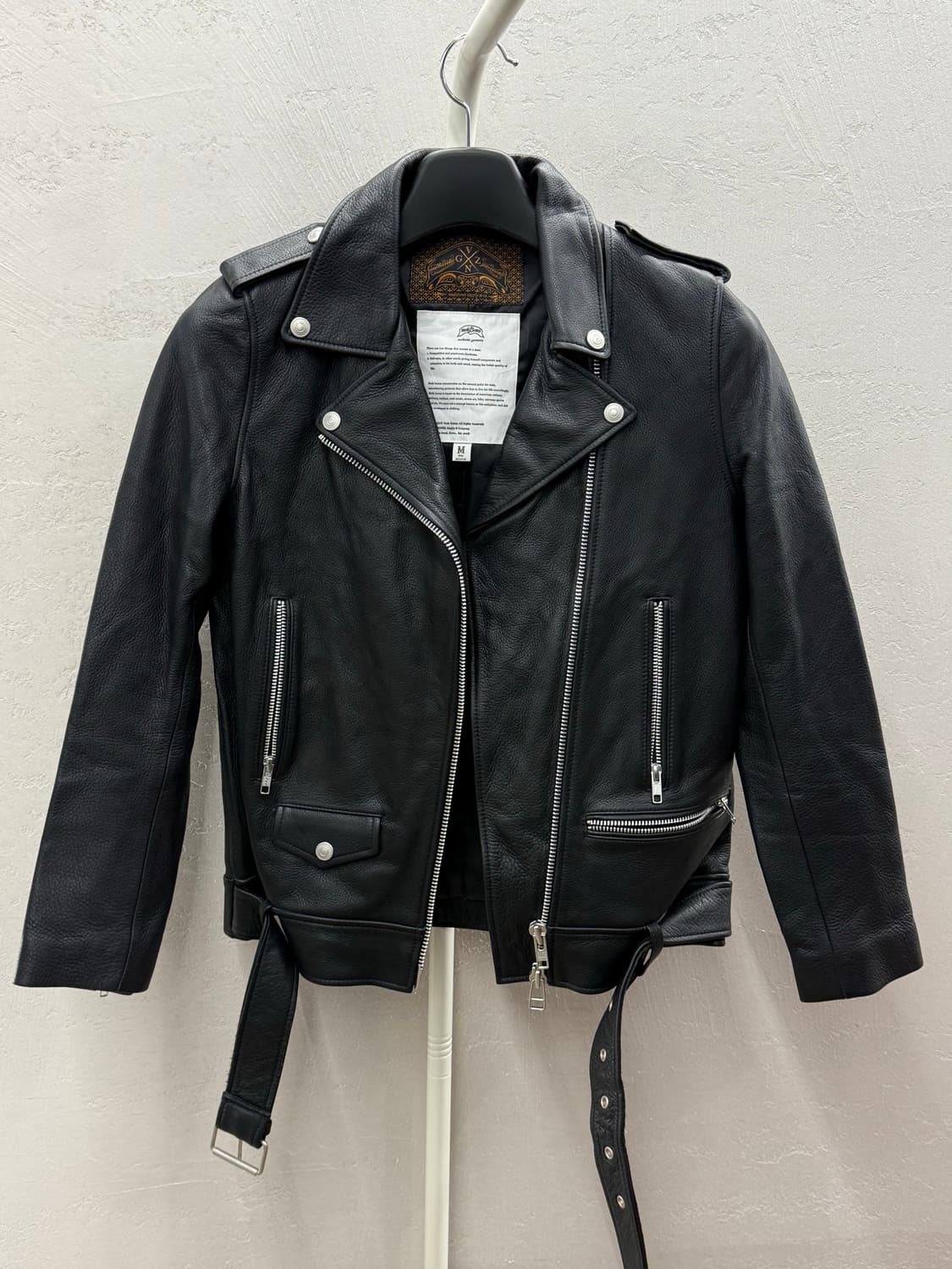 NUDE BONES 누드본즈 레더 자켓 M 상품이미지2