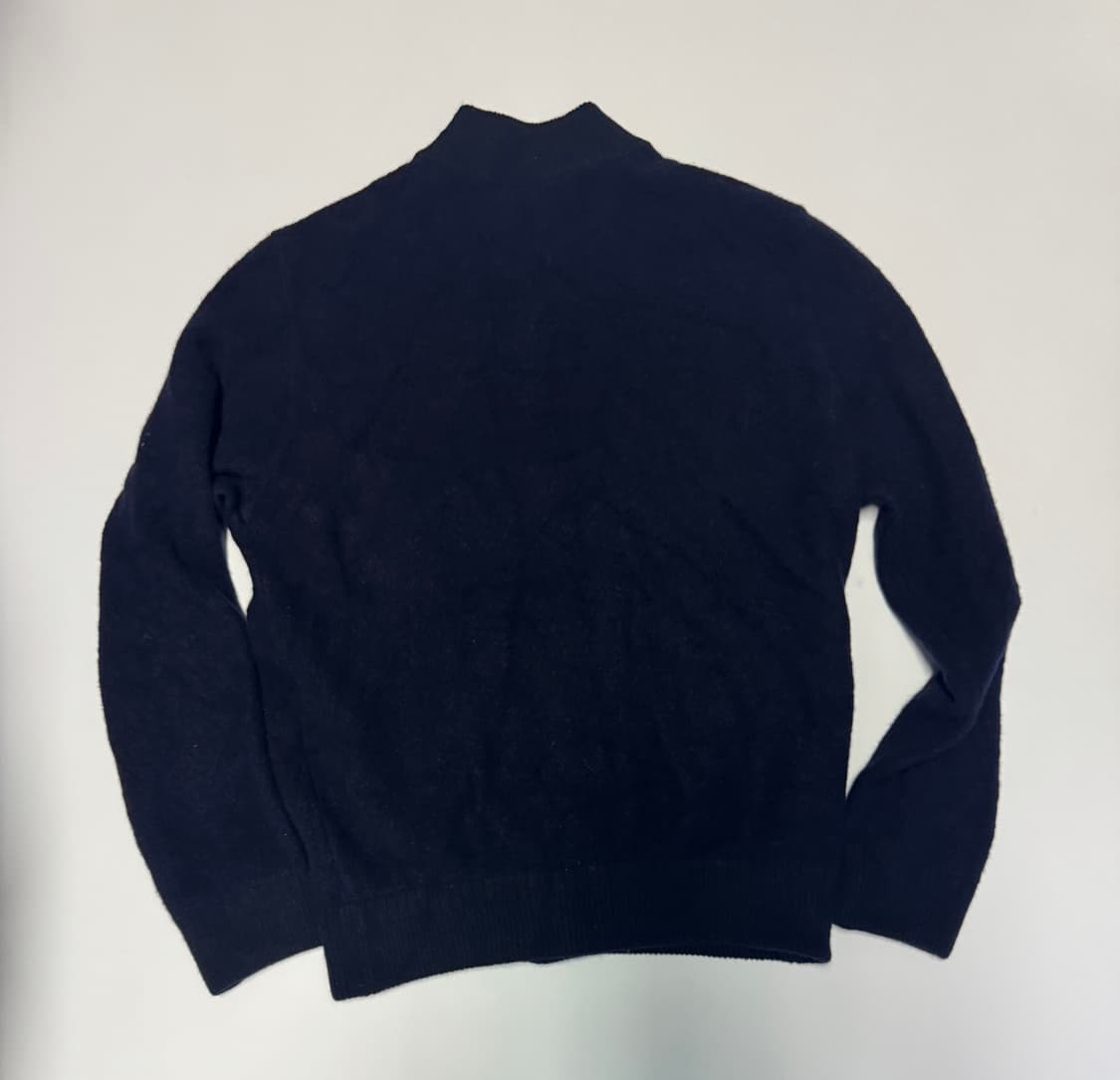 정품 라코스테 캐시미어 혼용 버튼 부클 가디건 M 네이비 상품이미지2