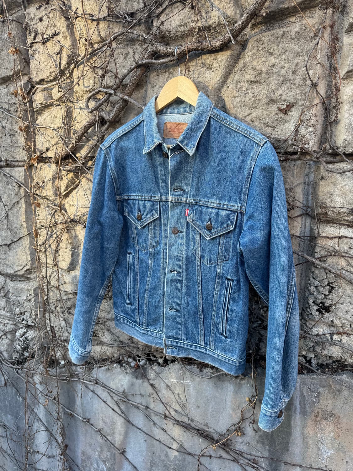 80s 리바이스 빈티지 3rd 워싱 데님 트러커 자켓 38 상품이미지3