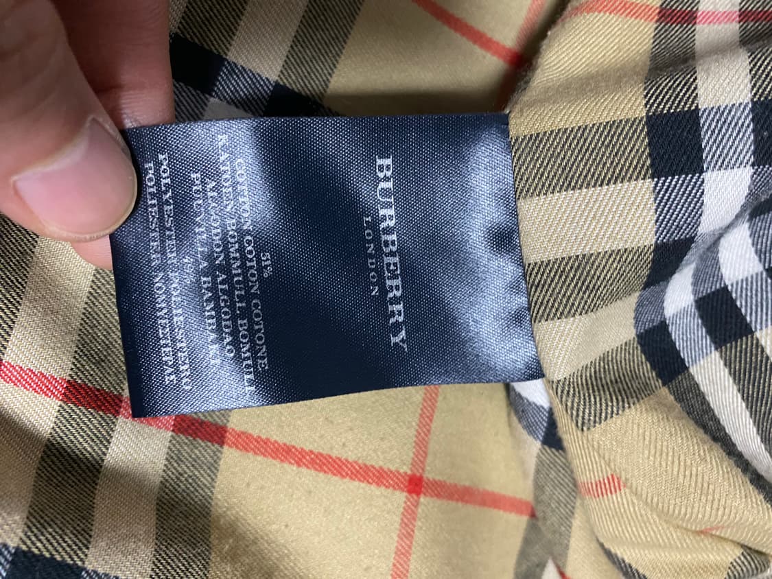 롱랭스 노바체크 울 라이너 내피 버버리 트렌치코트 급처 상품이미지5